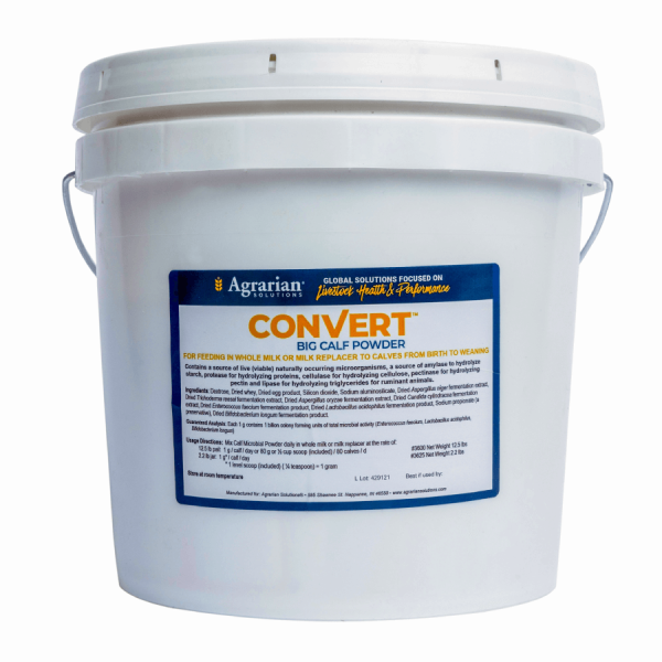 Convert BIG Calf Powder (Pail) agrarian solutions